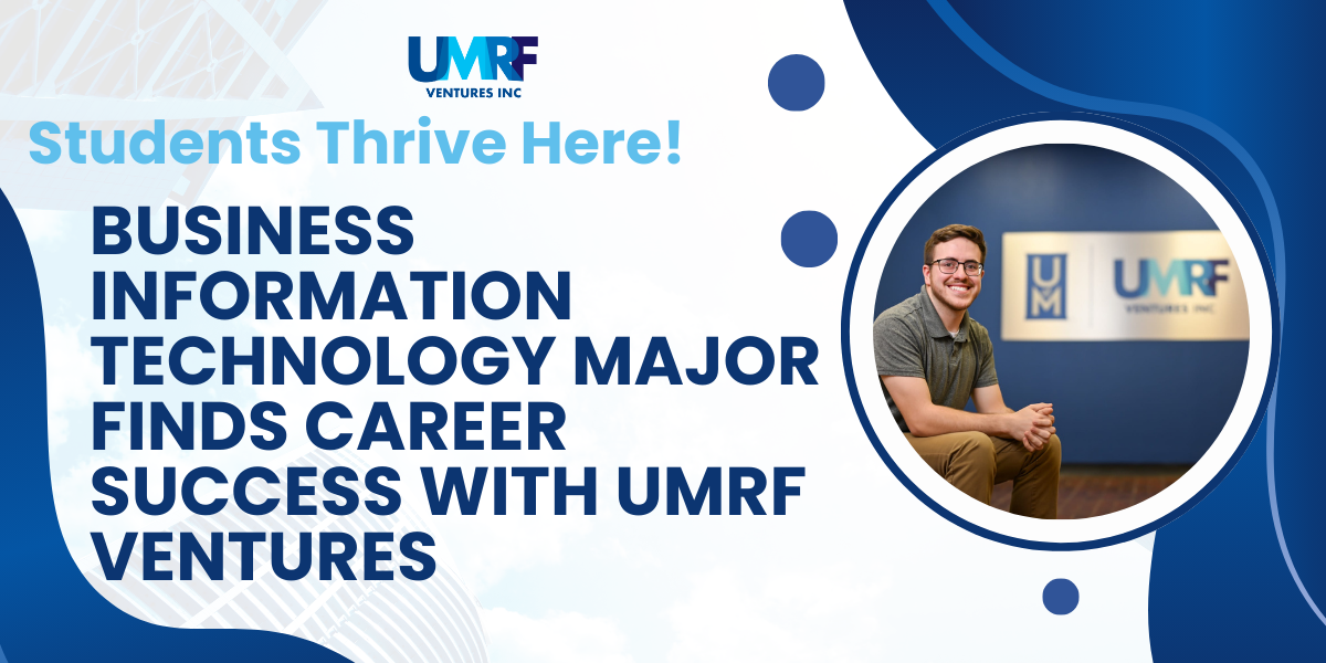 blog title photo showcasing an UMRF Ventures' employee on their career journey at UMRFV